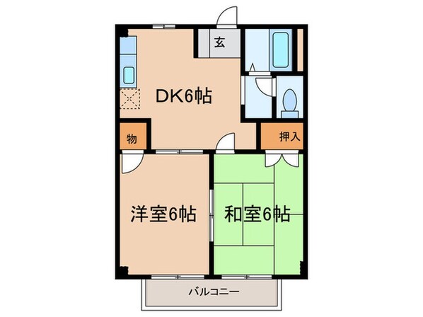 ニュ－シティ宮崎の物件間取画像